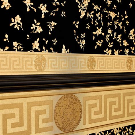 bordi parati versace|Bordo decorativo Versace Wallpaper Greek colore .